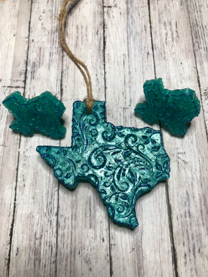 Leather Tooled Texas Mold for Vent Clip Freshies, Soap, Ice, Resin, etc.