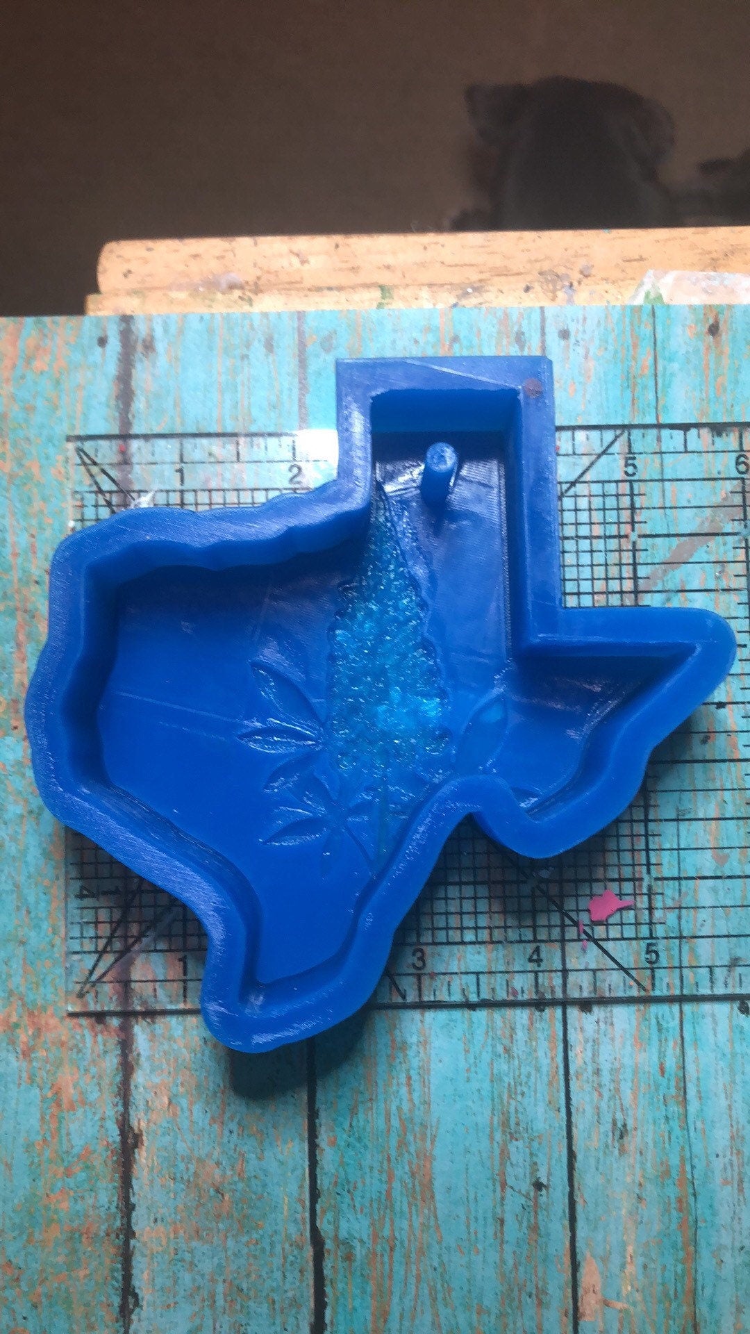 Texas with Bluebonnet Silicone Mold for Freshies, Soap, Ice, Resin, etc.