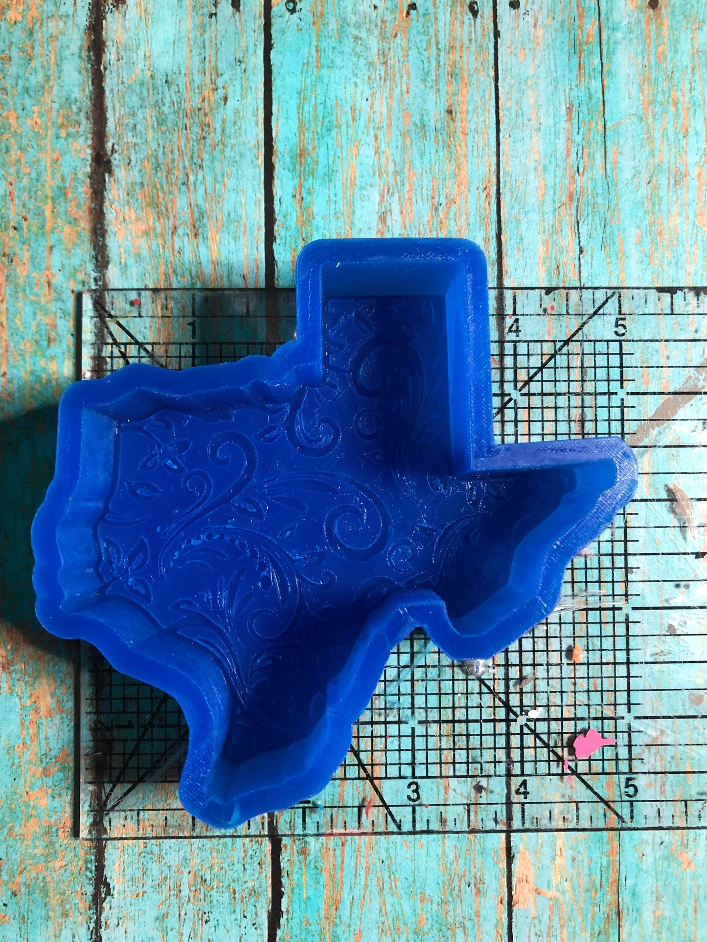 Leather Tooled Texas Mold for Freshies, Soap, Ice, Resin, etc.