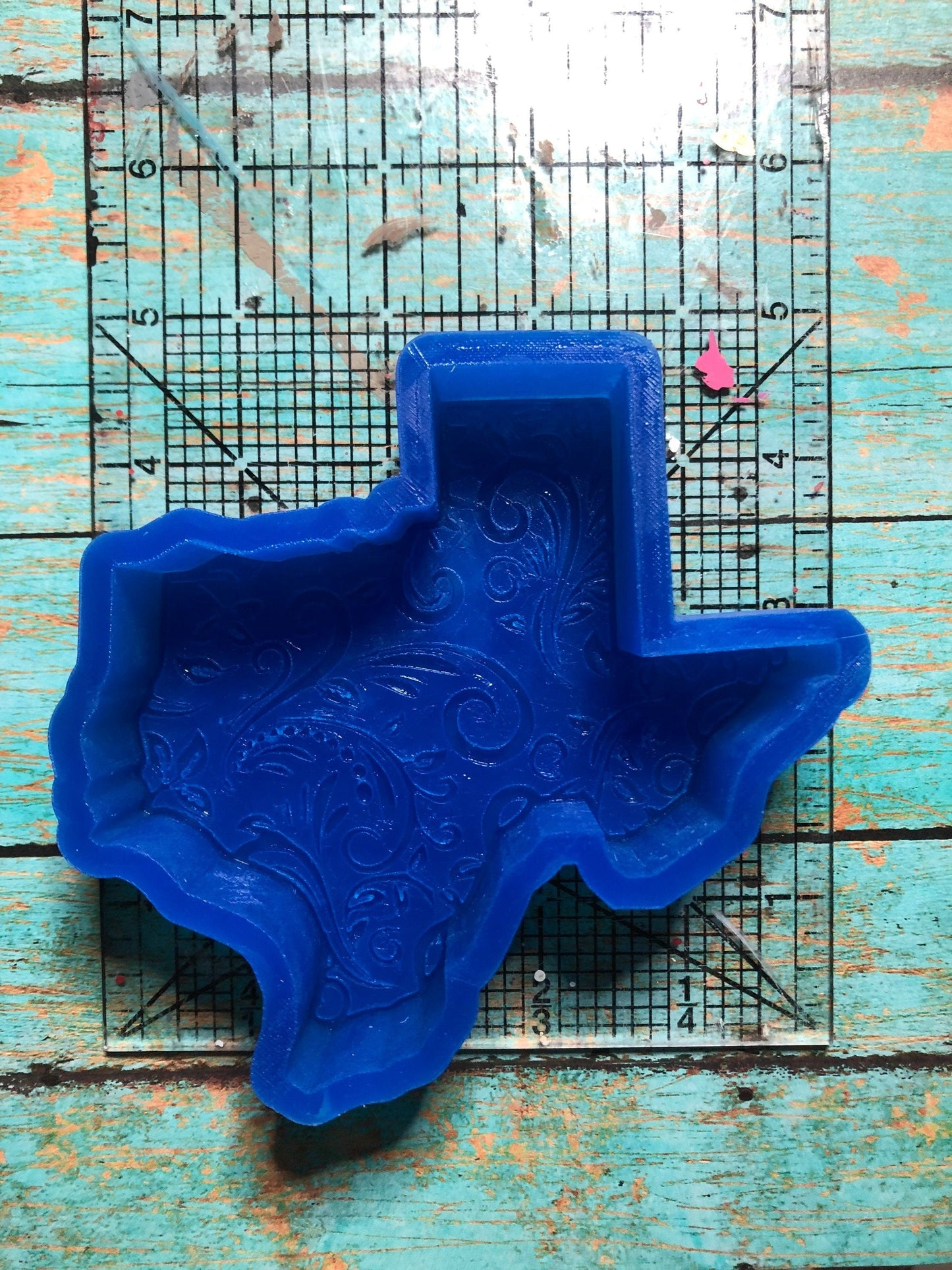 Leather Tooled Texas Mold for Freshies, Soap, Ice, Resin, etc.