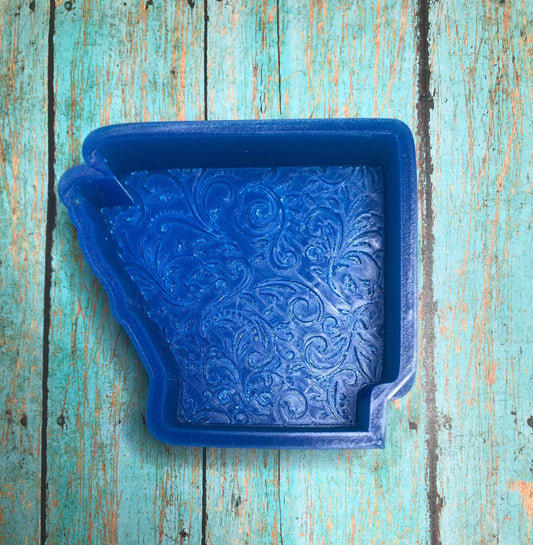 Arkansas with Leather Tooling Mold for Freshies, Soap, Ice, Resin, etc.