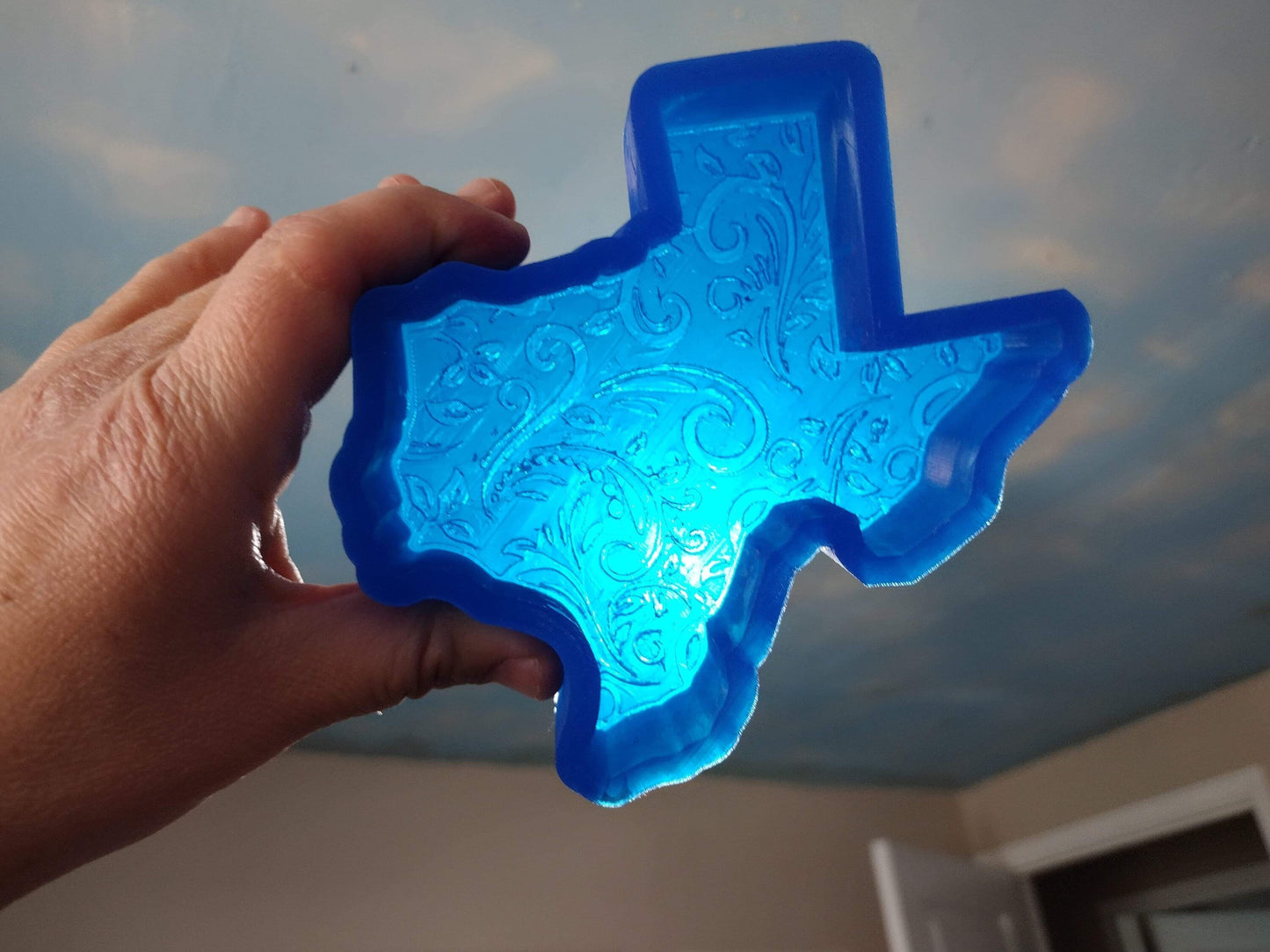 Leather Tooled Texas Mold for Freshies, Soap, Ice, Resin, etc.