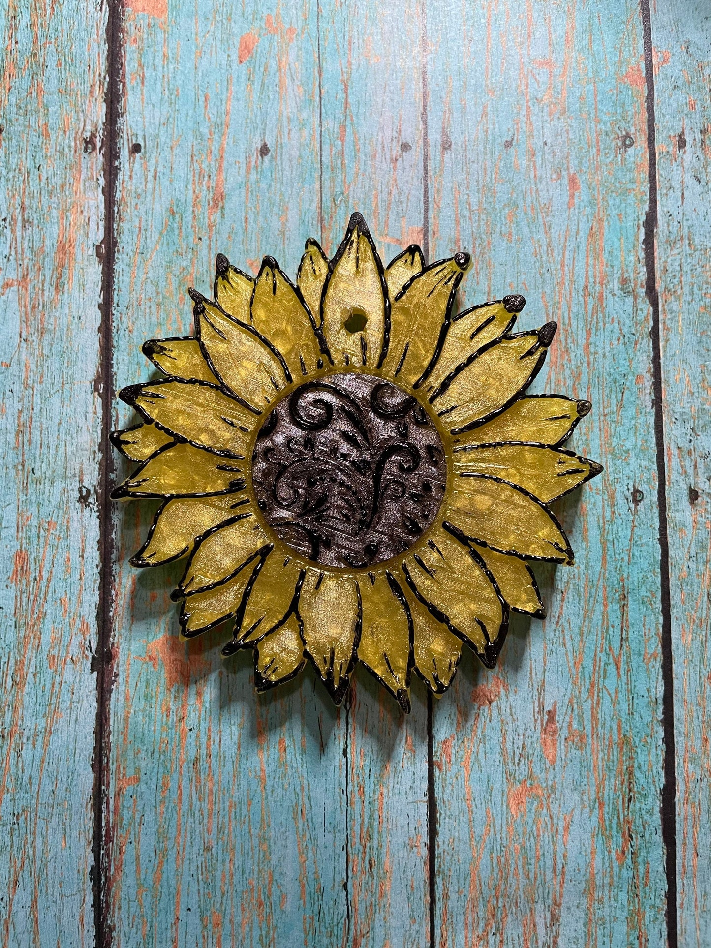 Leather Tooled Sunflower Mold for Freshies, Soap, Ice, Resin, etc.