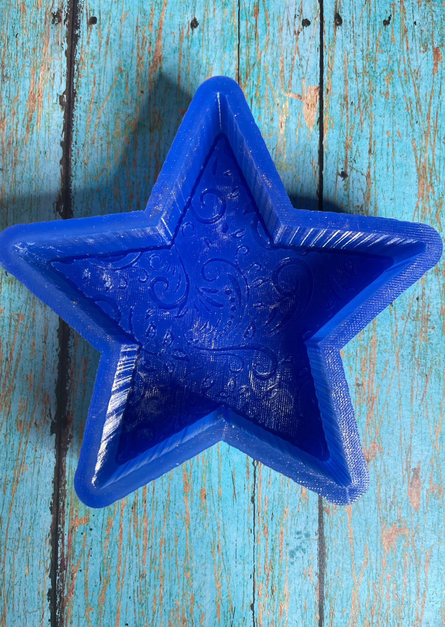 Leather Tooled Star Mold for Freshies, Soap, Ice, Resin, etc.