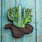 Cacti Growing in a Cowboy Hat Mold for Freshies, Soap, Ice, Resin, etc.