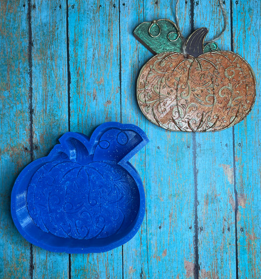 Leather Tooled Pumpkin Mold for Freshies, Soap, Ice, Resin, etc.